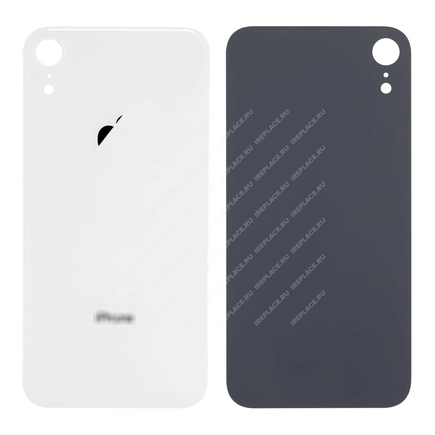 Заднее стекло для iPhone XR, White | цена 1 290.00Р. Купить с доставкой по  России можно на сайте iReplace или по ☎ 8-800-555-83-35