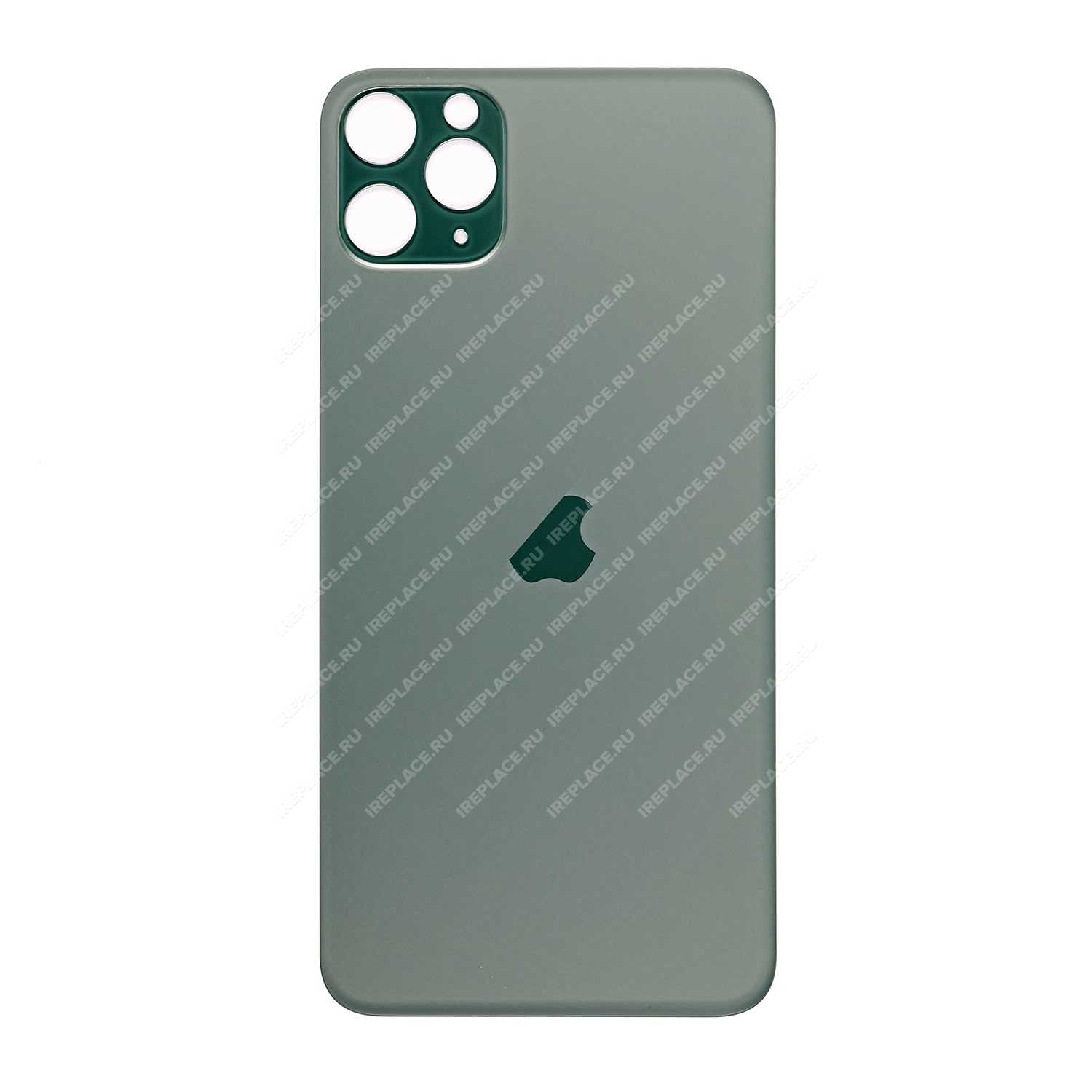 Заднее стекло для iPhone 11 Pro, Midnight Green (Широкое отверстие) | цена  990.00Р. Купить с доставкой по России можно на сайте iReplace или по ☎  8-800-555-83-35