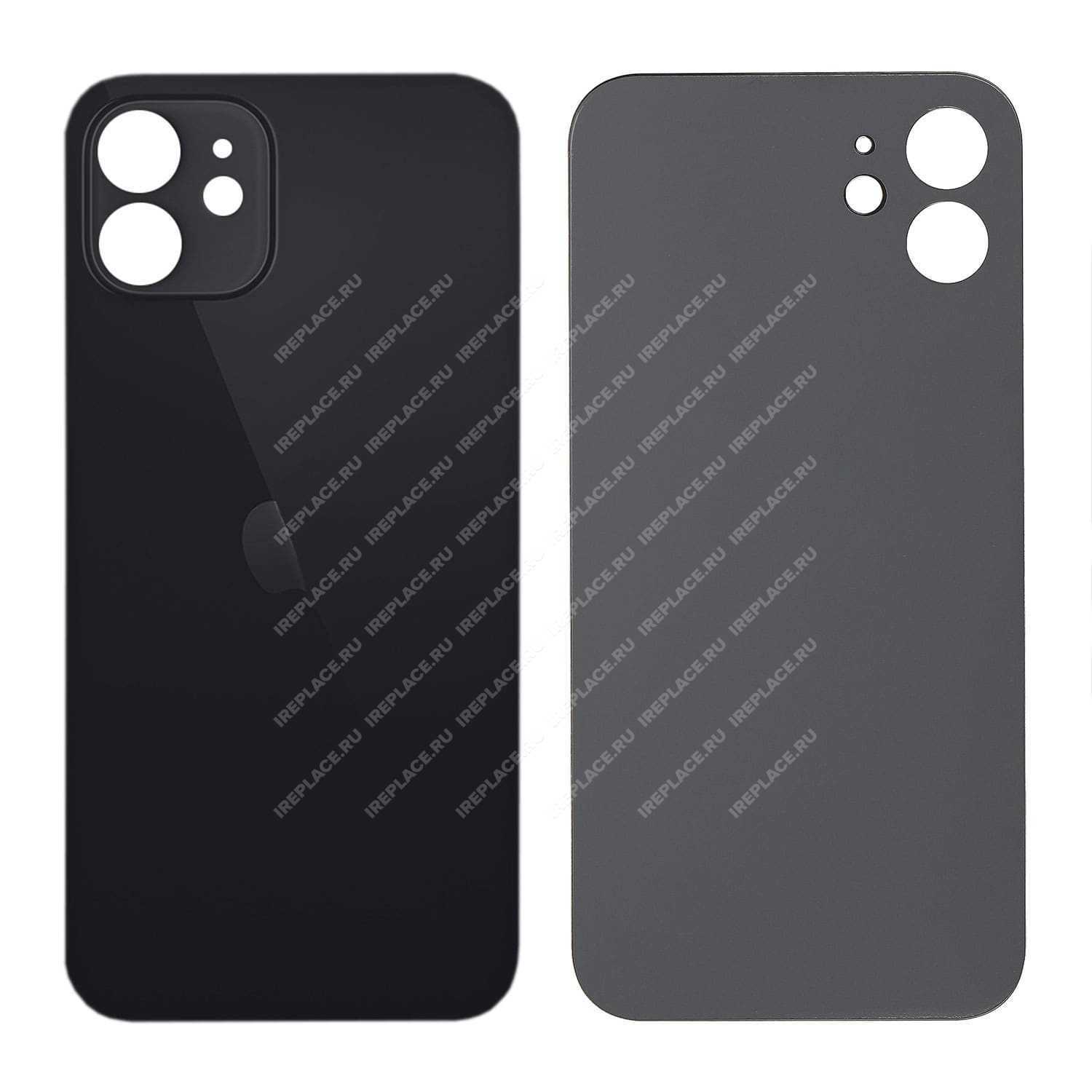 Заднее стекло для iPhone 12 Mini, Black | цена 1 990.00Р. Купить с  доставкой по России можно на сайте iReplace или по 8-800-555-83-35